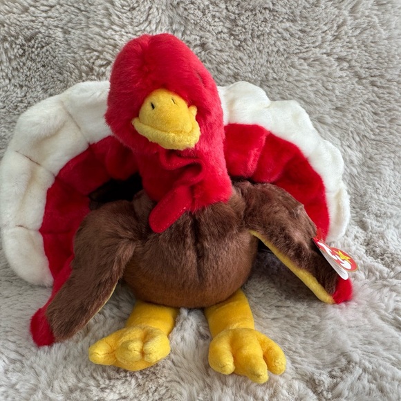 Ty Beanie Baby - GOBBLES the Turkey 5.5" NEW MWMTs Plush Stuffed Animal Toy - Picture 1 of 12